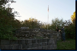 Die Reste der Wohnanlagen im Herzen der Burg