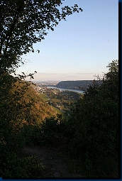 Blick ins Rheintal von der Wohnanlage aus