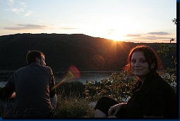 Anne, Ortwin und die untergehende Sonne