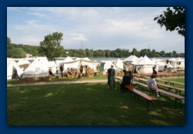 Das Lager vor dem großen Ansturm